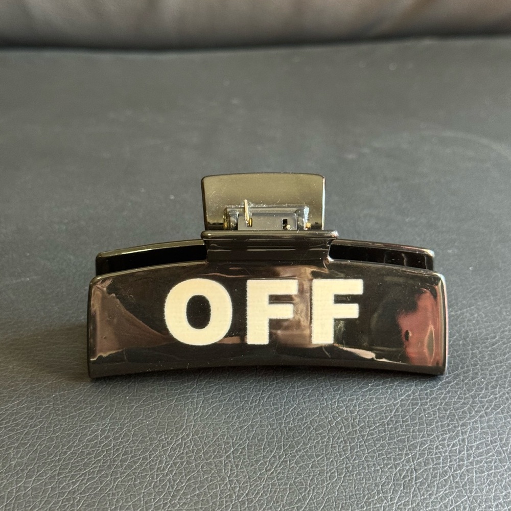 F*** OFF Black Hair Claw Clip